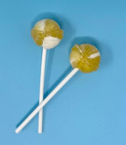Cloudberry Dye Free Candy Lollipops, Individually Wrapped European Candy, Vegan Lollipops 15 Pack