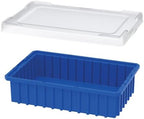Akro-Mils 33061 Clear Snap On Plastic Lid for Akro-Mils 33162, 33164, 33165, 33166, 33168 Akro-Grid Storage Tote, (4-Pack)