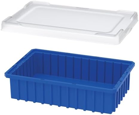 Akro-Mils 33061 Clear Snap On Plastic Lid for Akro-Mils 33162, 33164, 33165, 33166, 33168 Akro-Grid Storage Tote, (4-Pack)