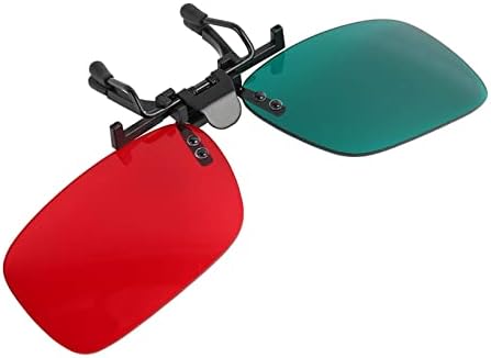 Red Green Glasses Vision, Red Green Glasses with Glasses Box, On Left Green Right Red Amblyopia Glasses