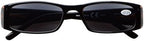 Eyekepper 5-Pack Spring Hinges Rectangular Reading Sunglasses Sunshine Readers +2.5