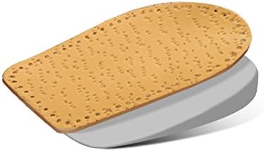 Leather Heel Cups Metatarsus Valgus and Varus for Men and Women – Correct Orthotic Heel Pads (L4-6 US)