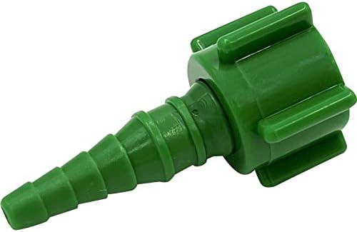 ResOne Swivel Nipple Nut Oxygen Tubing Connector, 10‑Pack – Christmas Tree Barb O2 Hose Adapter with Threaded Swivel Nut, Leak‑Resistant Oxygen Tubing Coupler