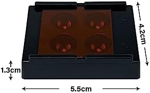 4 Holes Dental Shading Light Box, YOUYA DENTAL 5PCS Teeth Patch Veneer Storage Case, 4 Wells Composite Resin Mixing Well Mini Mixing Tray Container, Membrane Dentistry Tooth Patch Retainer Molar Box