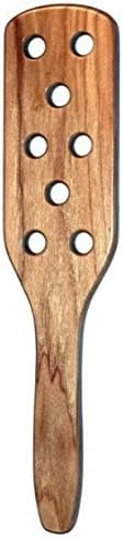 Carpet Beater, Hardwood Paddle with Holes - Clear Finish