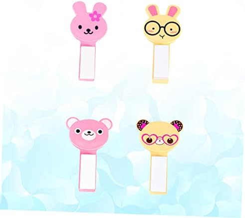 4pcs Colorful Practical Toilet Lid Lifter Handles Home Hotel Store Random Cartoon Style Avoid Touching Toilet Seat