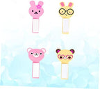 4pcs Colorful Practical Toilet Lid Lifter Handles Home Hotel Store Random Cartoon Style Avoid Touching Toilet Seat