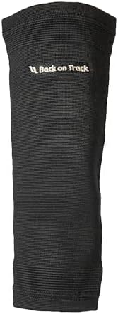 Back on Track 2-Way Stretch Black Elbow Brace - Enhanced Recovery & Support for Tennis, Golf, Training, Work and Daily Activities