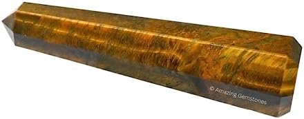 Amazing Gemstone Tiger Eye Crystal Towers, Natural Healing Crystal Point Obelisk for Reiki Healing and Crystal Grid (3" to 4" INCH)