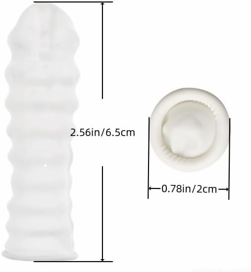 RIKWOG Finger Cot, Medium Finger Protectors Latex Anti-Static Finger Covers, Finger Tip Protect Keeping Dressing Dry and Clean Disposable Finger Gloves White(approxi 150pcs)
