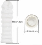 RIKWOG Finger Cot, Medium Finger Protectors Latex Anti-Static Finger Covers, Finger Tip Protect Keeping Dressing Dry and Clean Disposable Finger Gloves White(approxi 150pcs)