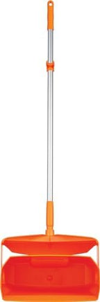 Remco - A Vikan Company 62507 Lobby Dustpan with Broom, Polypropylene/Polyester/Aluminum, 7" X 14" Bin, 37" Handle, Orange