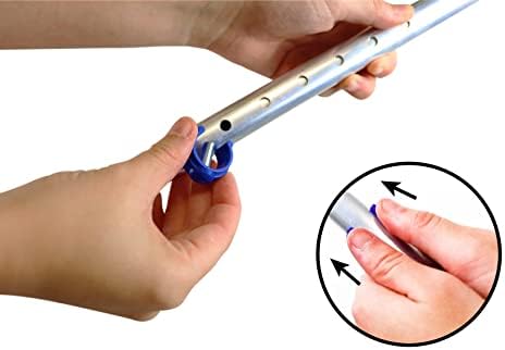 PEPE Mobility Forearm Crutches for Adults (x2 Units) Open Cuff, Adjustable Height, Aluminium, Lightweight Elbow Crutches, Made in Europe