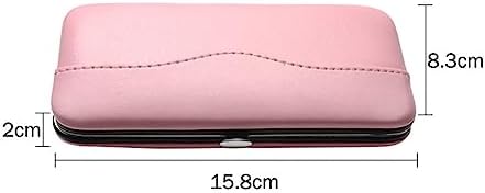 esowemsn 1PC Pink PU Leather Tweezers Storage Bag Empty Small Tweezers Case Container for Eyelash Extension Tweezer Organizer Case Eyelash Eyeliner Makeup Tool Accessories