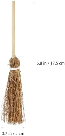 TOYANDONA 5pcs Dollhouse Miniature Broom Mini Broom Dollhouse Furniture Props Micro Landscape Decor