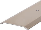 M-D Building Products 49010 1-3/4 in. x 1/8 in. x 36 in. Satin Nickel Aluminum Flat Profile Threshold for Interior Doorways