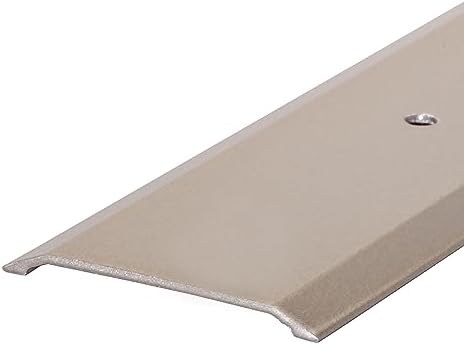 M-D Building Products 49010 1-3/4 in. x 1/8 in. x 36 in. Satin Nickel Aluminum Flat Profile Threshold for Interior Doorways