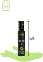 PÖDÖR Premium Hazelnut Oil from Piedmont Hazelnuts - 3.4 fl. Oz. - Cold-Pressed, 100% Natural, Unrefined and Unfiltered, Vegan, Gluten-Free, Non-GMO in Glass Bottle