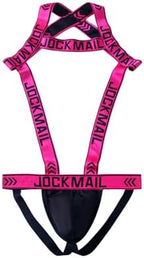 Mens Harness Sport Shoulder Strap with Jock Strap Fitness One-piecs Harness with Jockstrap Bodysuit
