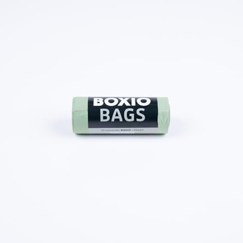 BOXIO - Bags: Compostable Trash Bags for Camping Toilet & Kitchen | 2.6 Gallon recyclable Bags for home & Portable Toilet | Eco-Friendly Compost Bags for Kitchen, Bathroom, Office Fit - green