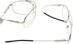 Eyekepper Mens Womens Memory Titanium Reading Glasses Bendable Bridge And Temple Readers (Silver,+1.25)
