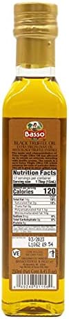 BASSO 1904 Black & White Truffle Oil Set – 2 Bottles x 8.5 fl oz (250ml) – High-Concentration Italian Extra Virgin Olive Oil with Real Black Winter & White Alba Truffles – Gourmet Finishing Oil for Pasta, Risotto & Pizza – Imported from Italy