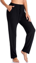 Envlon Women's Yoga Pants with Pockets Comfy Stretch Loose Wide Leg Casual Pants Breathable Running Workout Lounge Pants