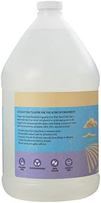 Ginger Lily Farms Botanicals Plant-Based Liquid Dish Soap, Concentrated Formula with Max Grease Cleaning Power, Cruelty-Free, Fragrance-Free, 1 Gallon Refill (128 Fl. Oz.), Clear