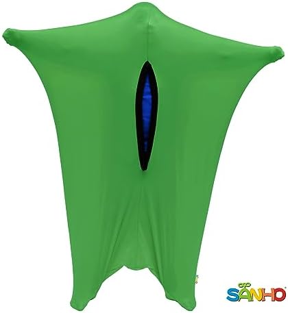 SANHO Dynamic Movement Sensory Sock Body Sock,X-Large,Good for Height:62"-73",For Autistic & Sensory Processing Disorders, Updated Version,Olive green