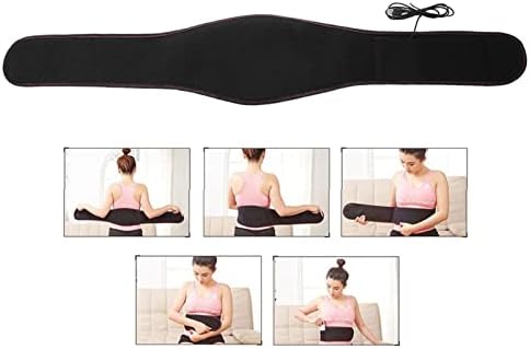 USB Back Support Belt Waist Heating Pad Hot Cold Brace Pain Relief Muscle Lumbar Kit Waist Care for Cramps , Heating Pad for Back Pain Relief , Relieve Abdomen , Lumbar Spine , Stoh , Heating Pad f