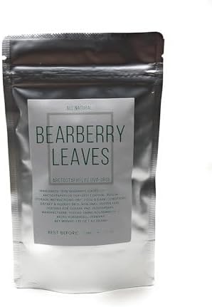Bearberry Leaves (Kinnikinnick) - Cut, Dried Arctostaphylos Uva-ursi Leaves - Net Weight:1.5oz/43g