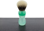 Yaqi Two Band Silvertip Shaving Brush, Mountain Lake Handle, 24mm