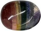 VIE Naturals Palm Stone, Oval, 7 Chakra Bonded, 5-7cm