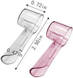 2 Pack Toothbrush Covers Compatible with Oral-B Replacement Heads, Electric Toothbrush Cover Caps for Travel Home (Pink,Blue)