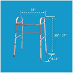 CAREX Folding Walker for Seniors, 30-37 Inches, 1 Count