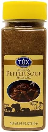 Pepper Soup Seasoning (9.6oz) - African-Inspired Seasoning Blend -All-Natural - Ideal for Soups and Stews.