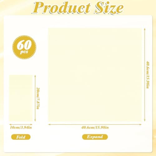 60 Pcs Ivory Linen-Feel Paper Napkins with Built-in Flatware Pocket, Beige Pocket Linen Napkin Prefolded Cloth Like Paper Cream Napkins Bulk for Silverware Birthday Reception Bathroom Weddings Party