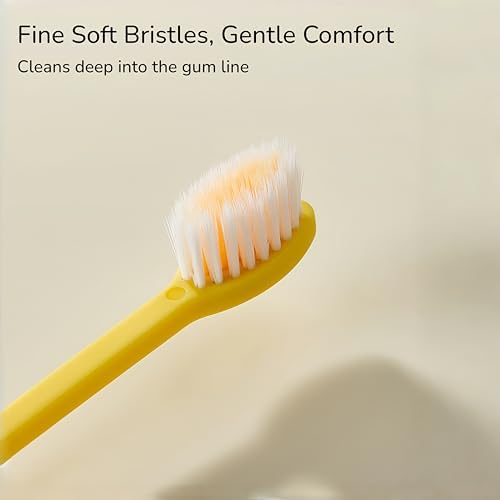 Folding Toothbrush with Built-in Cover, Perfect for Travel, Hiking & Camping, Compact & Portable, Toothbrush with Soft Bristles, for Adults & Kids (3 Count)