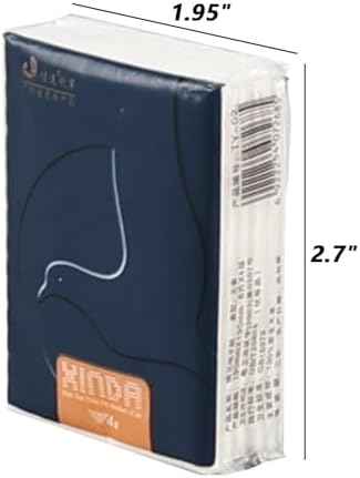 480 Packs Pocket Packs Soft Facial Tissues, Mini Travel Size Tissues, 4-Ply