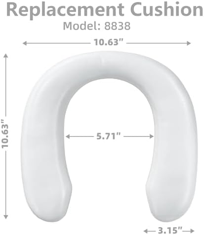 SKYROKU Potty Seat Cushion Replacement - 0.78 inch Thick Soft Padded Toilet Training Seat Cover - Anti-Cold & Comfortable (8838 8839)