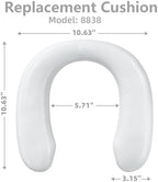 SKYROKU Potty Seat Cushion Replacement - 0.78 inch Thick Soft Padded Toilet Training Seat Cover - Anti-Cold & Comfortable (8838 8839)