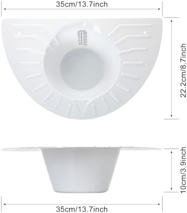 4 Pack Urine Collection Hats for Toilet, Durable Graduated Specimen Collector Pans Stool Sample Collection Kit Fits Over Toilets and Commode 30oz