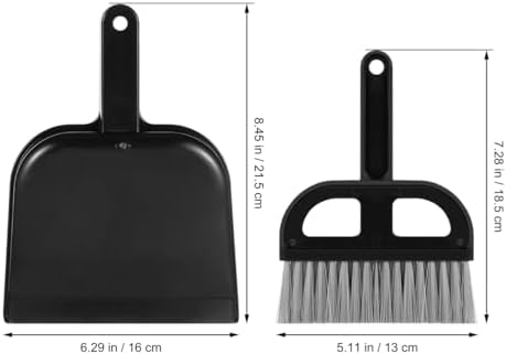 SHINEOFI Mini Desktop Sweep Cleaning Brush - Small Broom and Dustpan Set for Keyboard Crumbs, Craft Mess Cleanup, Countertop Cleaning