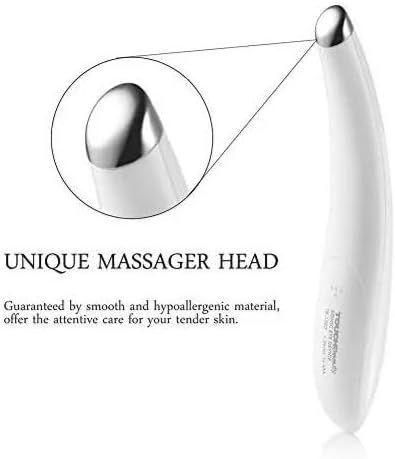 TOUCHBeauty Electric Eye Massager for Dark Circles, Puffiness, Fine Lines/Wrinkle, Crow's Feet and Bags Under Eyes with Sonic Vibration & Heating