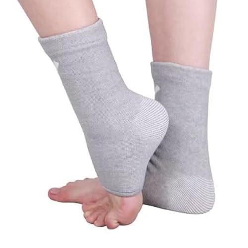 one Compress Bamboo Foot Ankle Sleeves Neuropathy for Women- Premium Anti-Fatigue Bamboo Footsleeves (Grey,XL(ShoeSize45-48))