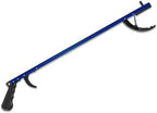 Rehabilitation Advantage 26" Reacher Grabber Tool, Aluminum Pickup Tool with 3" Jaw & Magnetic Tip, Lightweight Rust Proof Frame, Ergonomic Handle, Blue, Set of 2