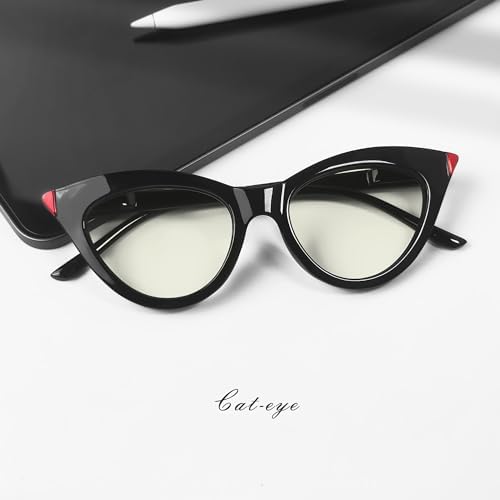 Eyekepper 4-pack Reading Glasses Blue Light Blocking Cat-eye Computer Glasses Readers Women 0.5