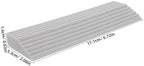 Didiseaon Rubber Threshold Ramp for Wheelchairs and Robot Vacuums, Non-Slip Door Curb Ramp Mat 17cm X 5.3cm Grey, Portable Robot Climbing Pad for Home Doorways and Indoor Stairs