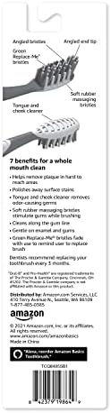 Amazon Basics MultiPro Toothbrushes with Angled Bristles, Soft, 4 Count, Pack of 1