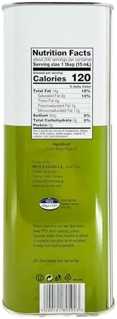 Terra Creta | Award Winning | Kolymvari Estates | 100% Pure Greek Olive Oil | Cold Extracted | Protective Designation of Origin | 3Ltr - (101.4 fl.oz) Tin